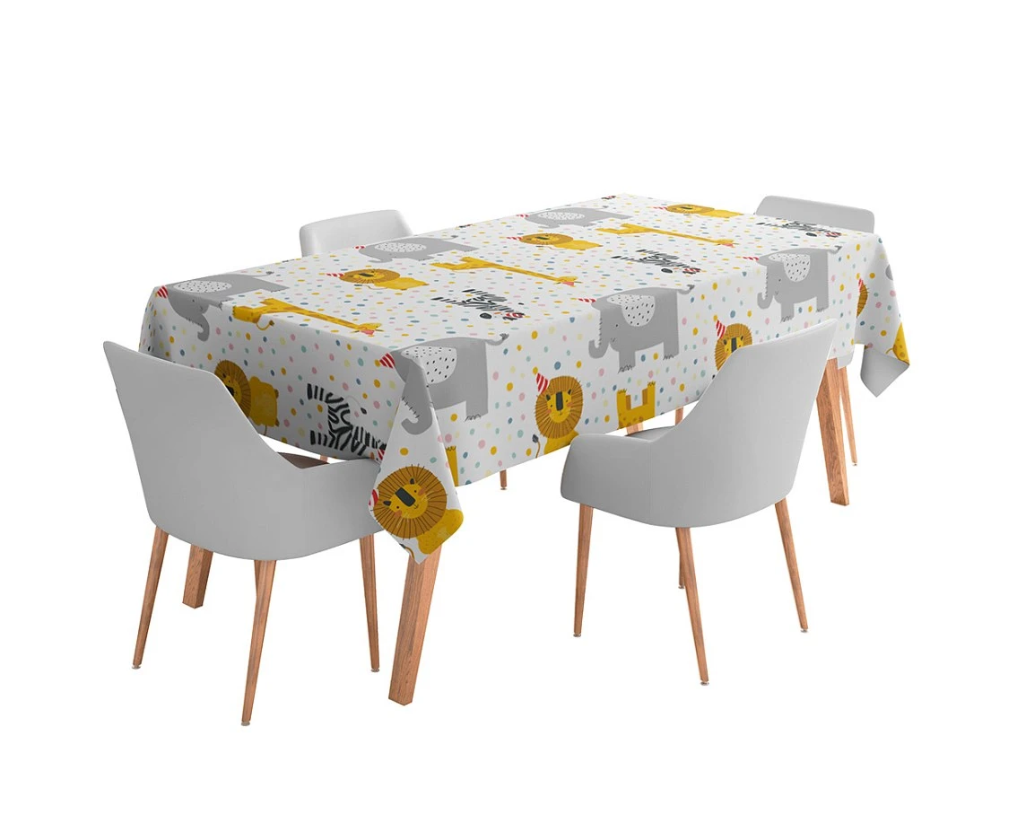Safari paper tablecloth, 120 x 180 cm