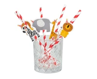 Safari paper straws, 20 cm