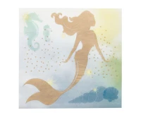 Paper napkins Mermaid, 33 x 33 cm, 20 pcs