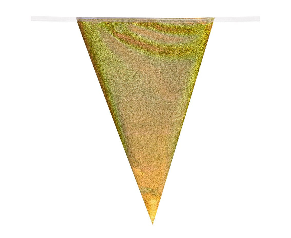 Mermaid flag foil garland, 30 x 20 cm, 4 m