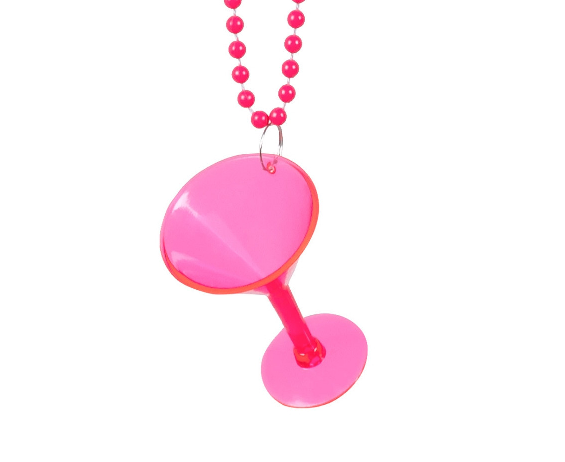 Necklace with a shot-glass, 3 colors , 1 pc