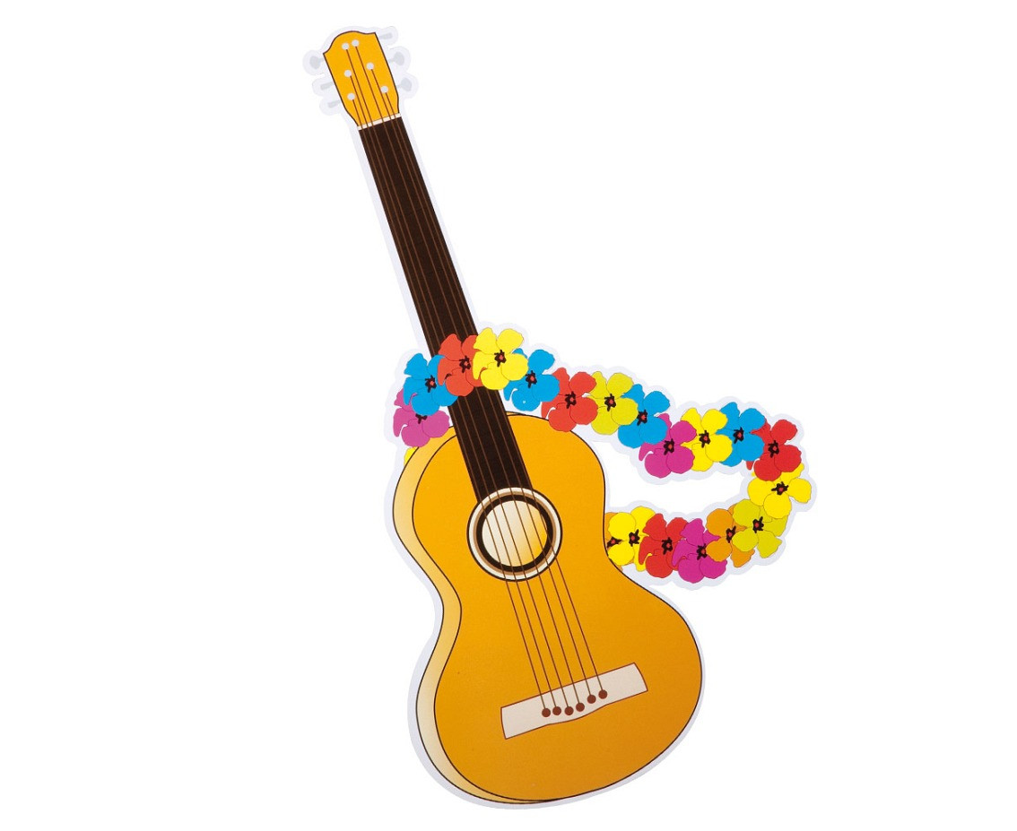 Hawaiian Party wall decoration, 4 pcs, 73 cm