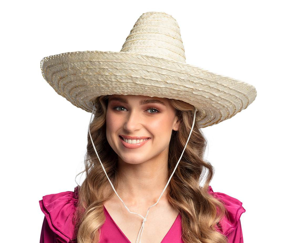 Sombrero hat, beige, 49 cm