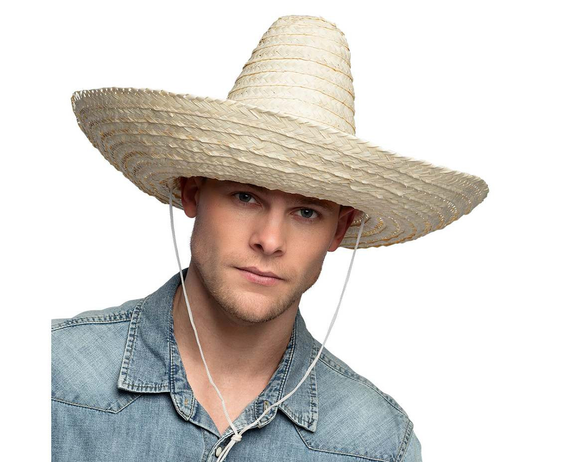 Sombrero hat, beige, 49 cm