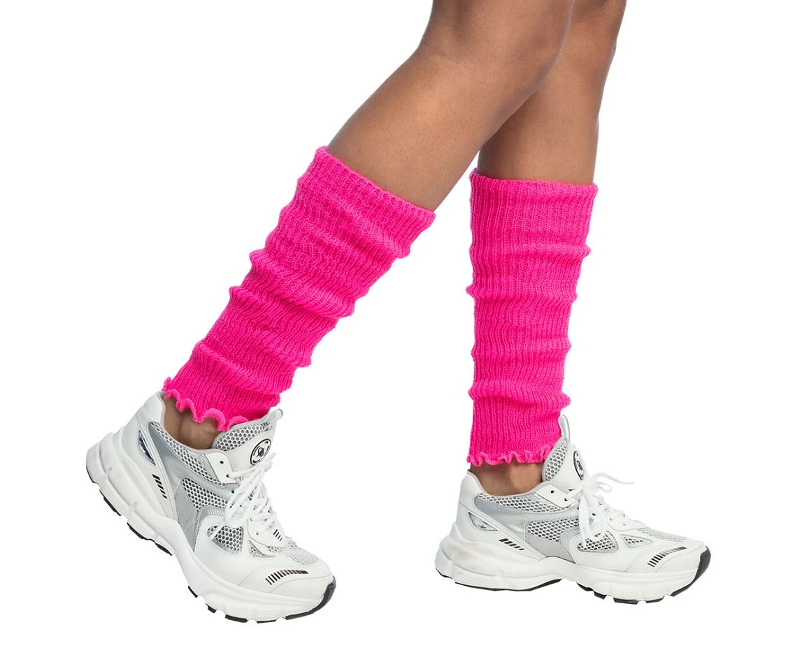 Leg warmers neon pink