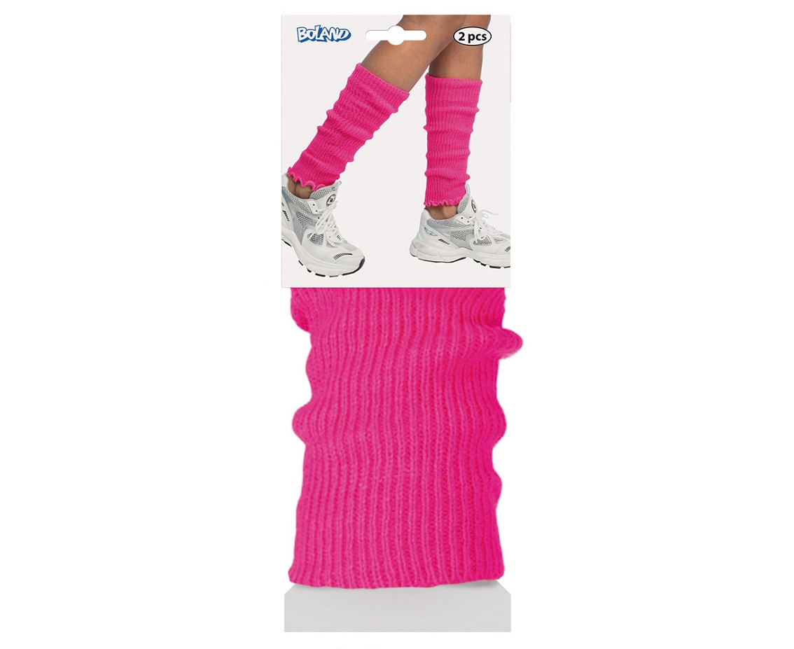 Leg warmers neon pink
