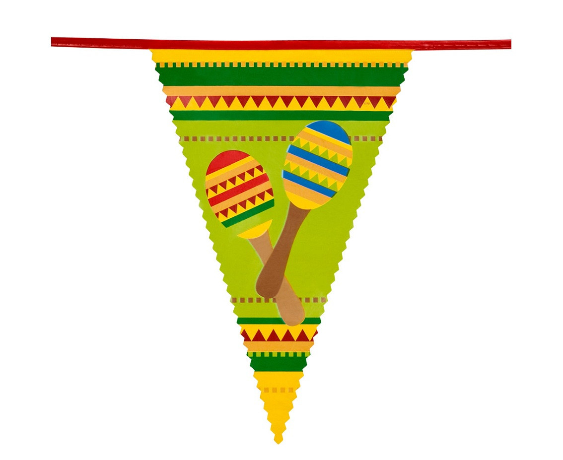 Garland flag Mexico, 30 x 20 cm, 6 m.