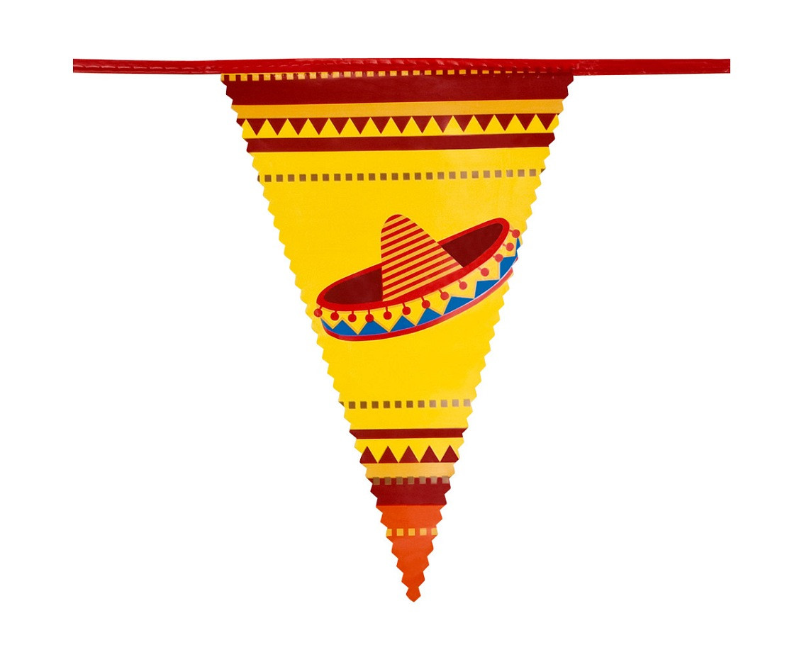 Garland flag Mexico, 30 x 20 cm, 6 m.