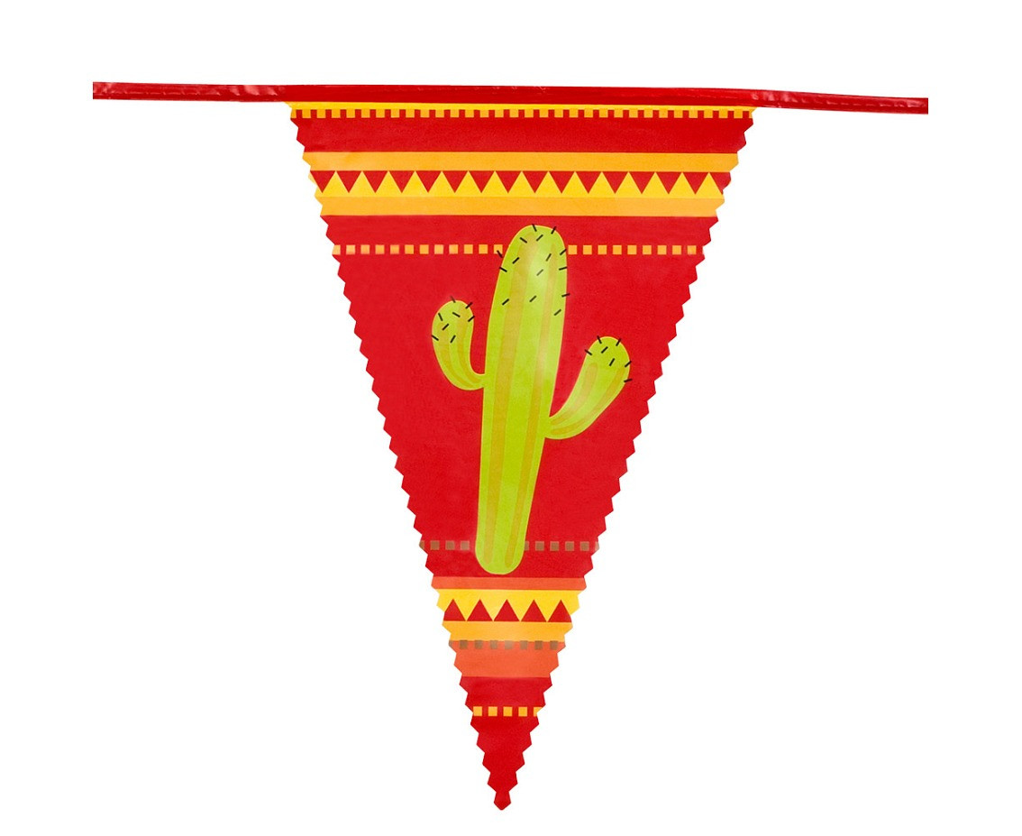 Garland flag Mexico, 30 x 20 cm, 6 m.