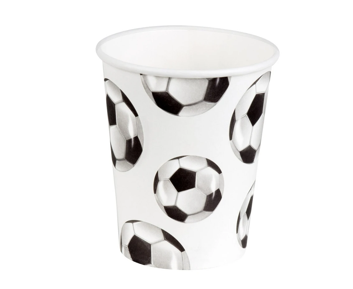 Paper cups Football, 250 ml, 10 pcs