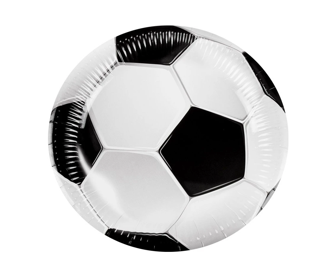 Paper plates Football, 23 cm, 10 pcs