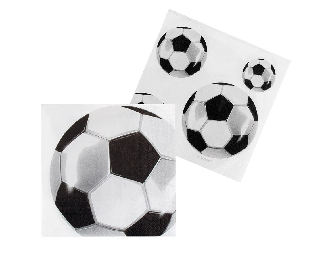 Napkins Football, 33 x 33 cm, 20 pcs