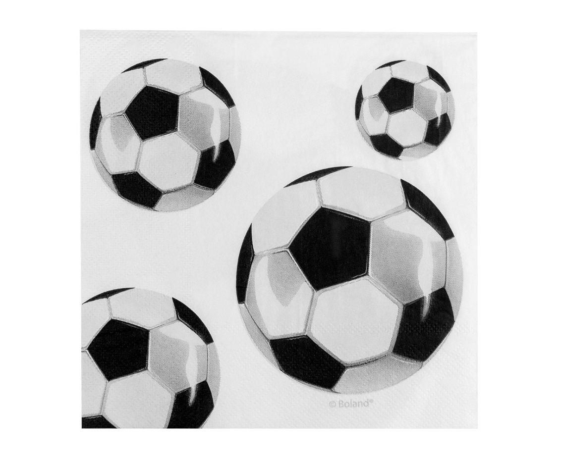 Napkins Football, 33 x 33 cm, 20 pcs