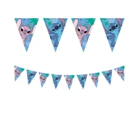 paper triangle flag banner Stitch & Angel Disney, 120 x 180 cm, (FSC), 1 pc
