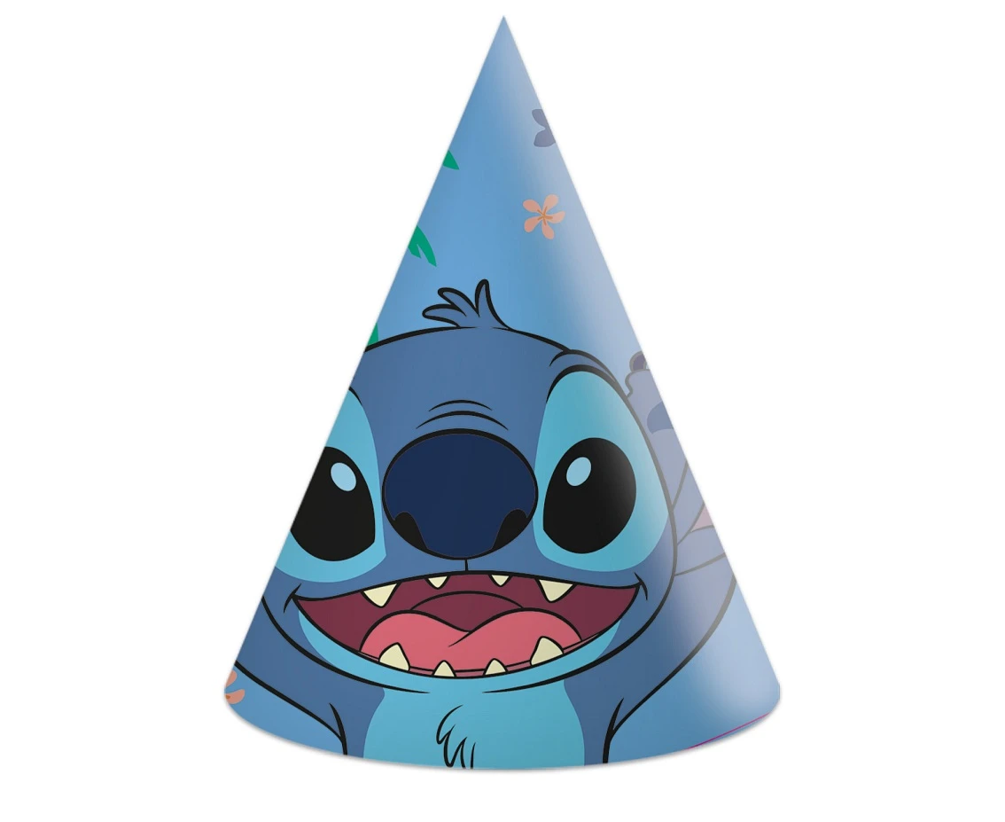 Paper hats Stitch & Angel Disney, (FSC), 6 pcs