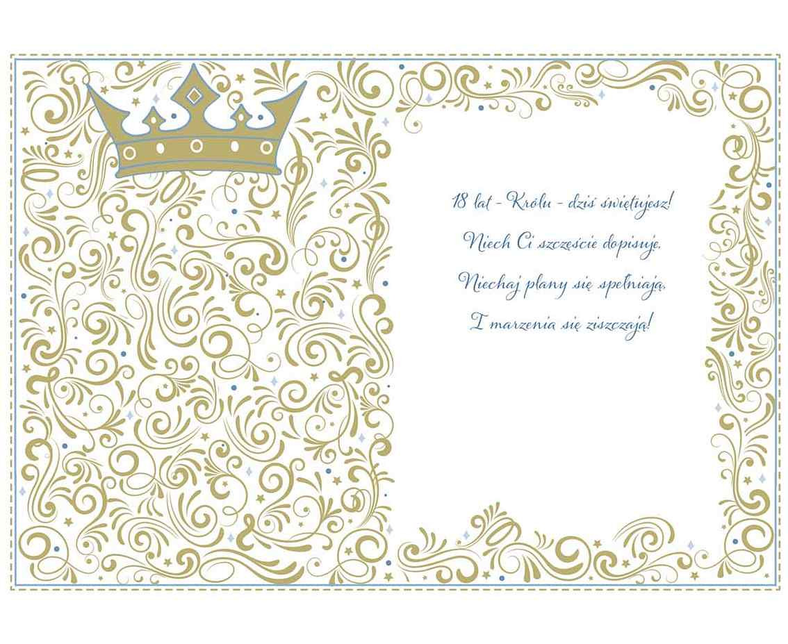 Greeting card  A5 18 BLUE, 1 pc