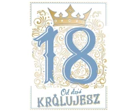 Greeting card  A5 18 BLUE, 1 pc