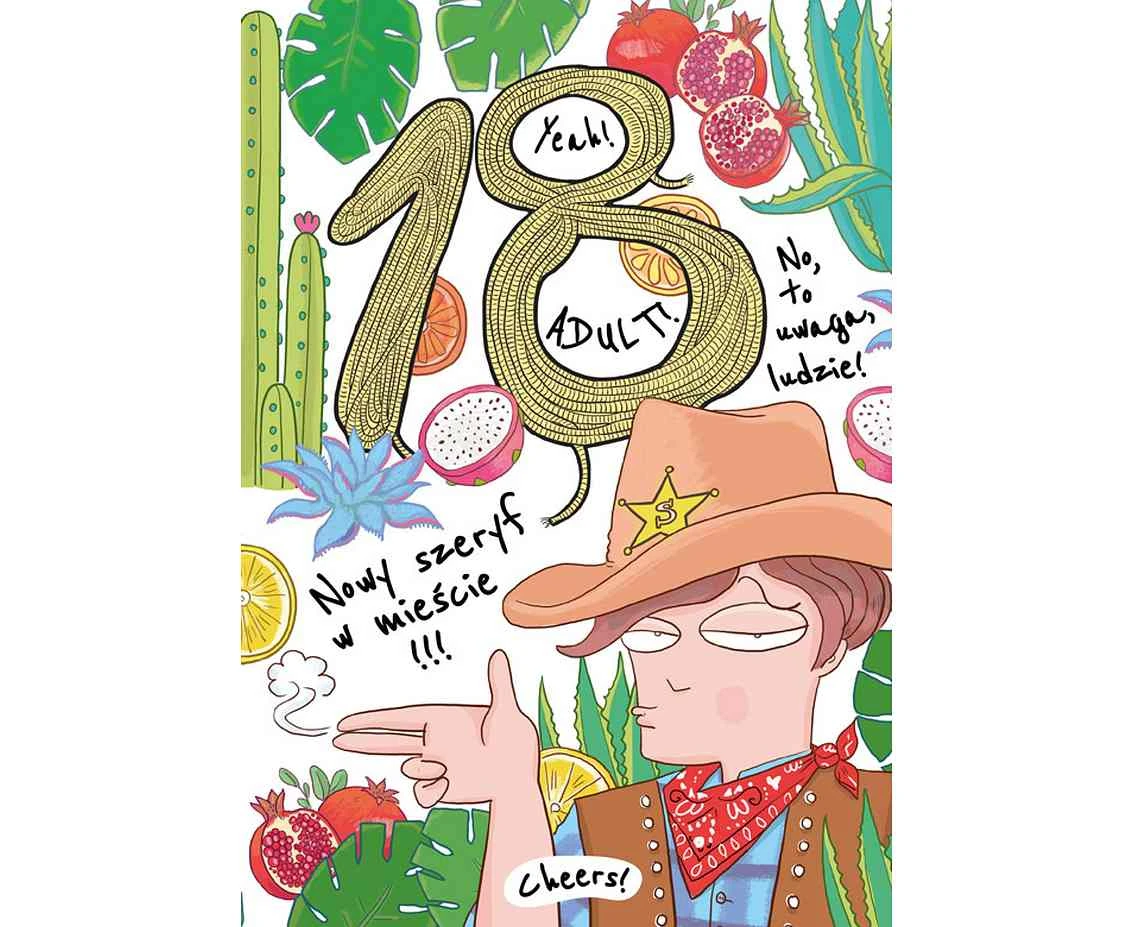 Greeting card  A5 18 Boy Safari, 1 pc EOL