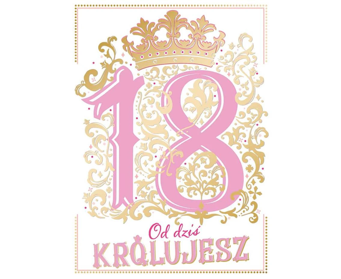 Greeting card  A5 18 PINK, 1 pc