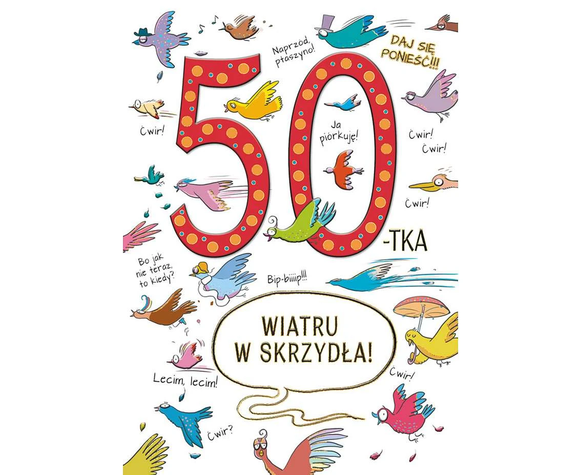 Greeting card  A5 50 Birthday, 1 pc