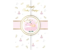 Greeting card  A5 BAPTISM PINK, 1 pc EOL