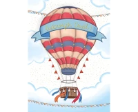 Greeting card  B6 Balloon,  1 pc