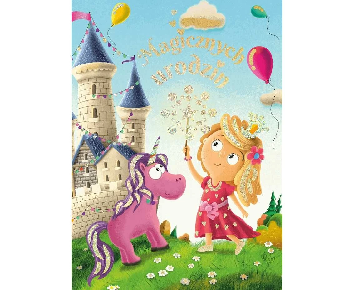 Greeting card  B6 Princess,  1 pc
