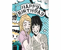 Greeting card  B6 Manga,  1 pc