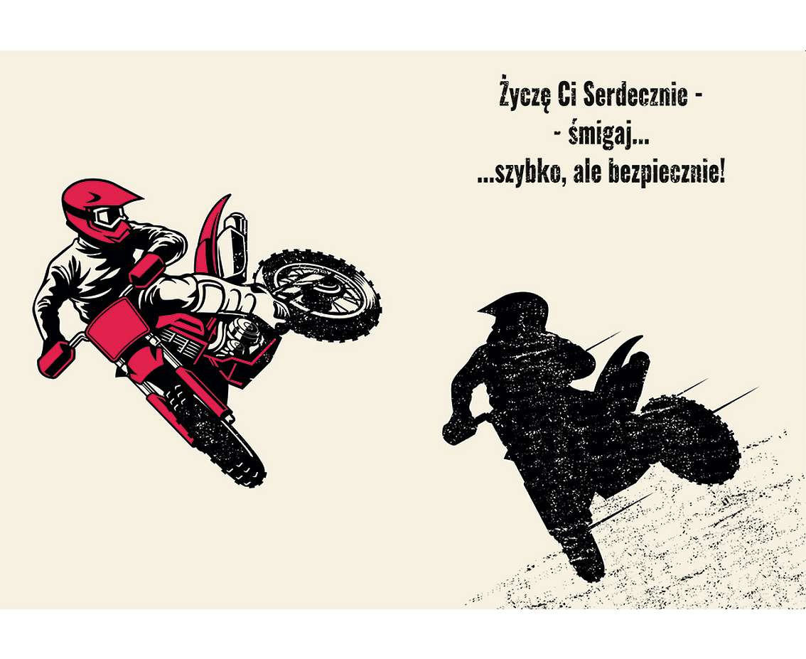 Greeting card  B6 Motor,  1 pc