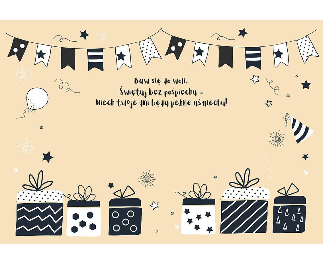 Greeting card  B6 Cake Glitter,  1 pc