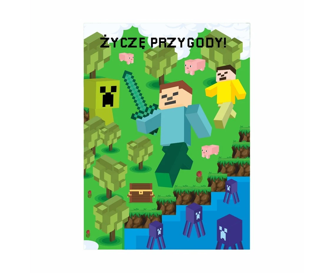 Greeting card  B6 GAME,  1 pc
