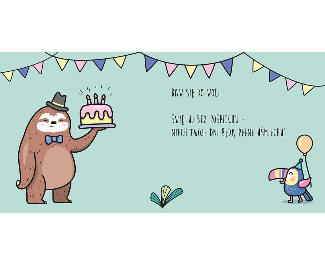 Greeting card KW Sloths,  1 pc