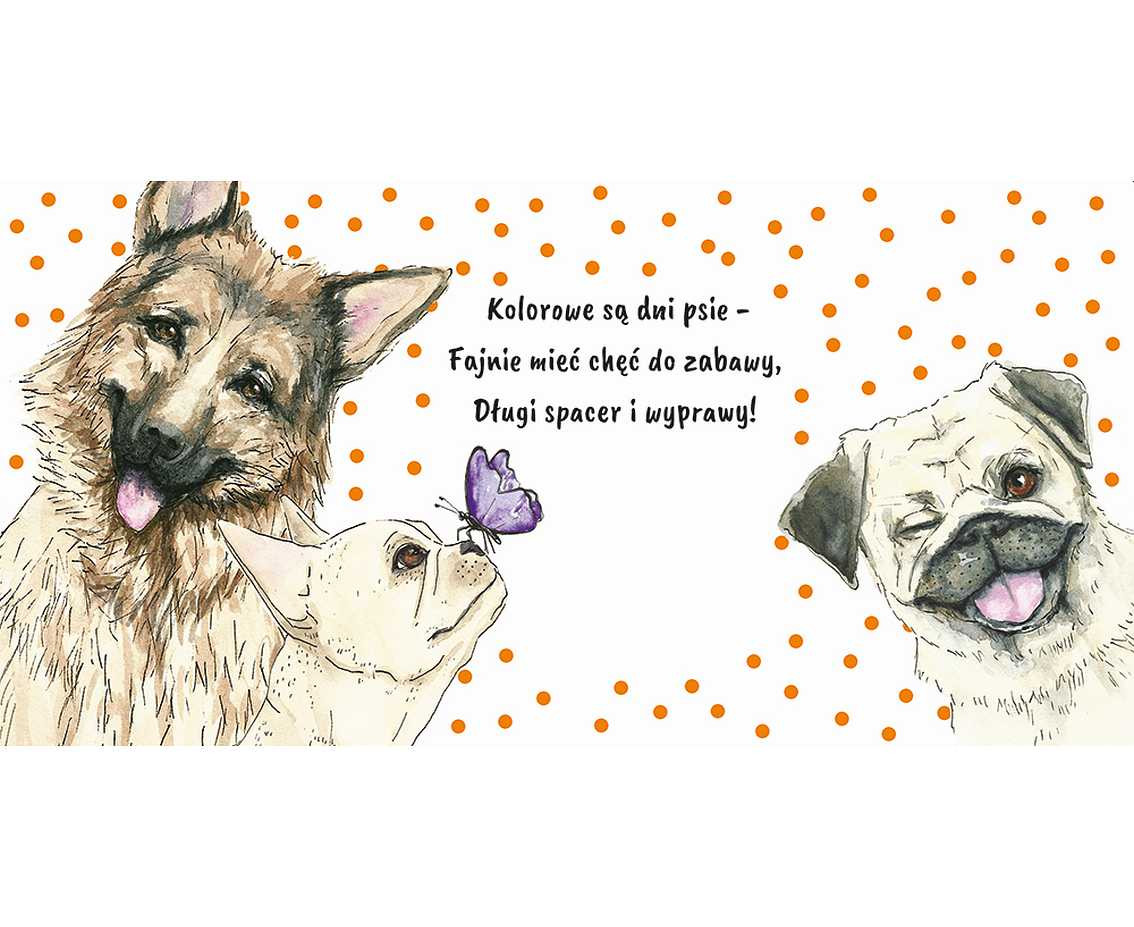 Greeting card KW Orange Dog,  1 pc