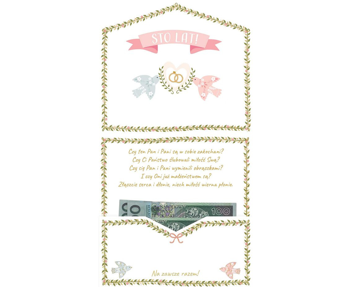 Greeting card  KW Wedding , 1 pc