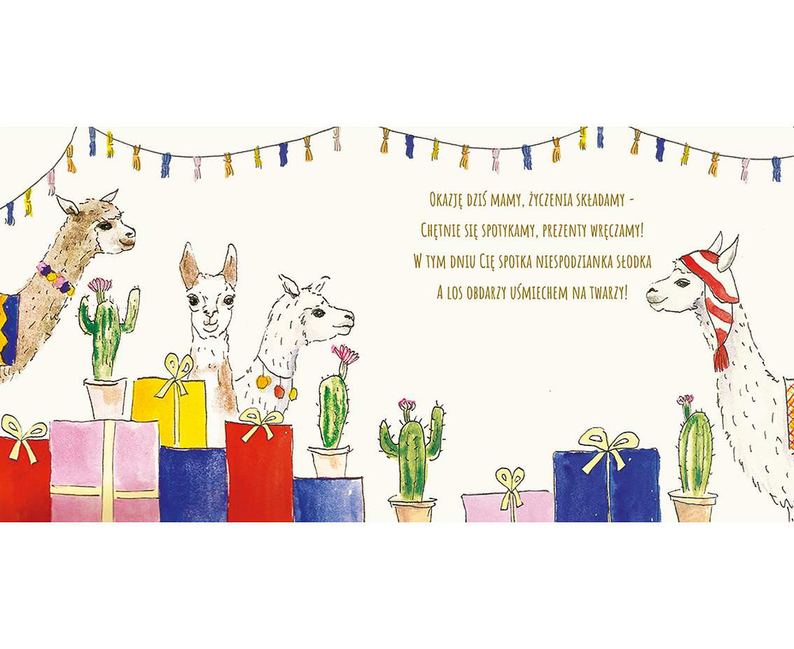 Greeting card  KW Llama, 1 pc