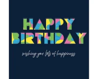 Greeting card  KW Neon, 1 pc