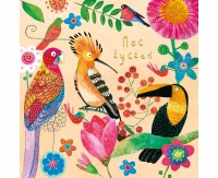 Greeting card KW Birds,  1 pc