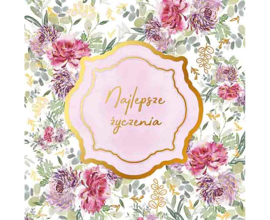 Greeting card KW PINK, 1 pc