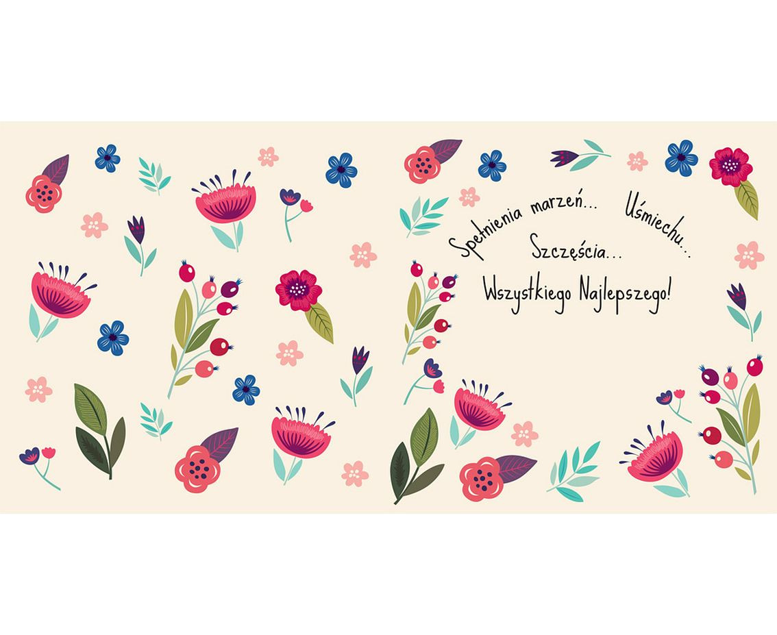 Greeting card KW red , 1 pc