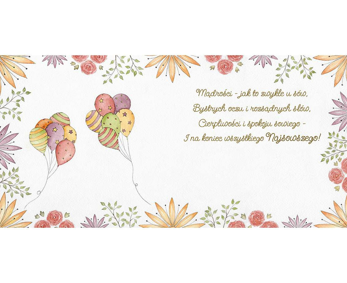 Greeting card KW owl,  1 pc EOL