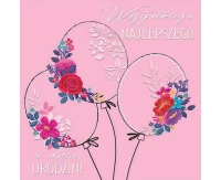 Greeting card KW Glamour, 1 pc