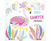 Greeting card KW Flamingo, 1 pc