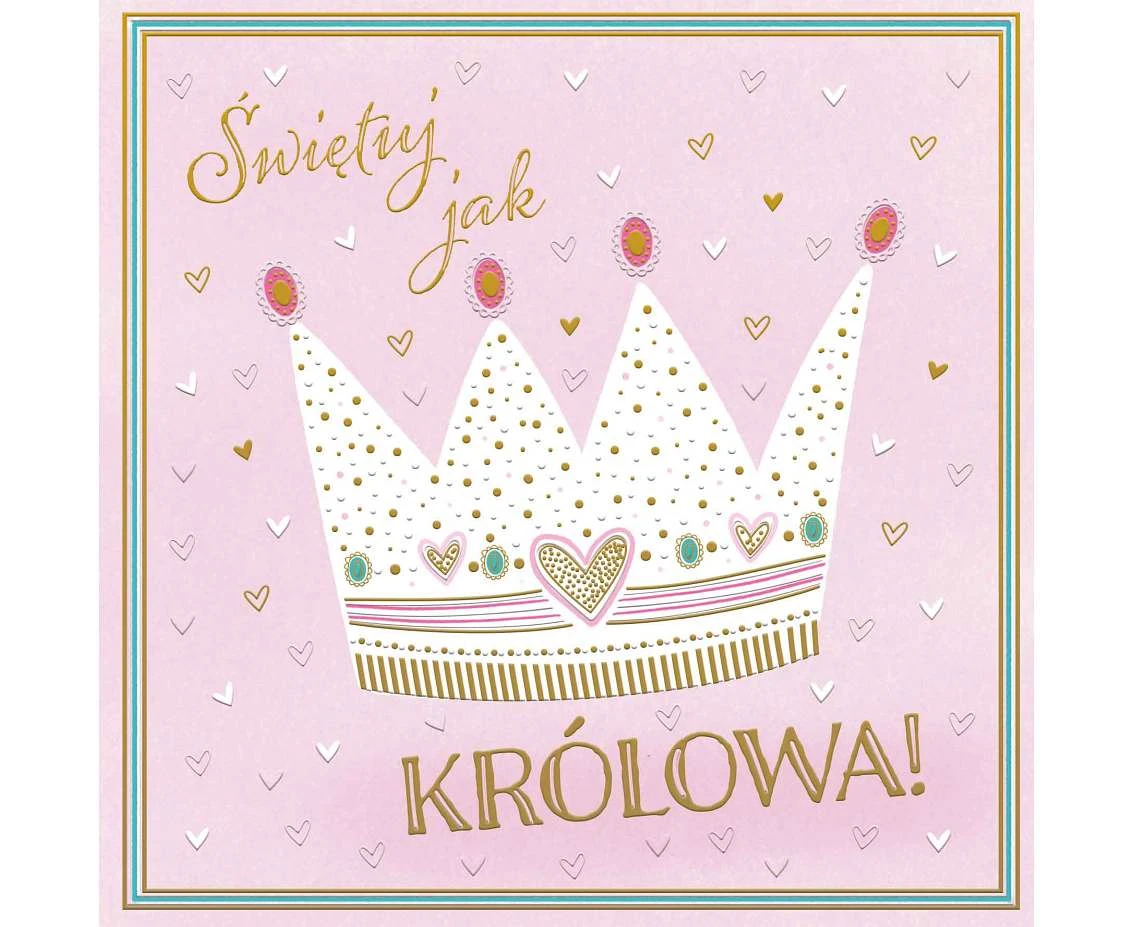 Greeting card KW QUEEN, 1 pc