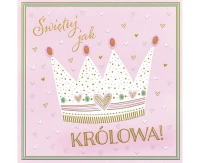 Greeting card KW QUEEN, 1 pc