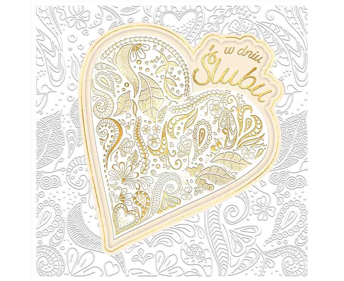 Greeting card  KW Wedding, 1 pc