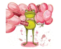 Greeting card KW Frog,  1 pc