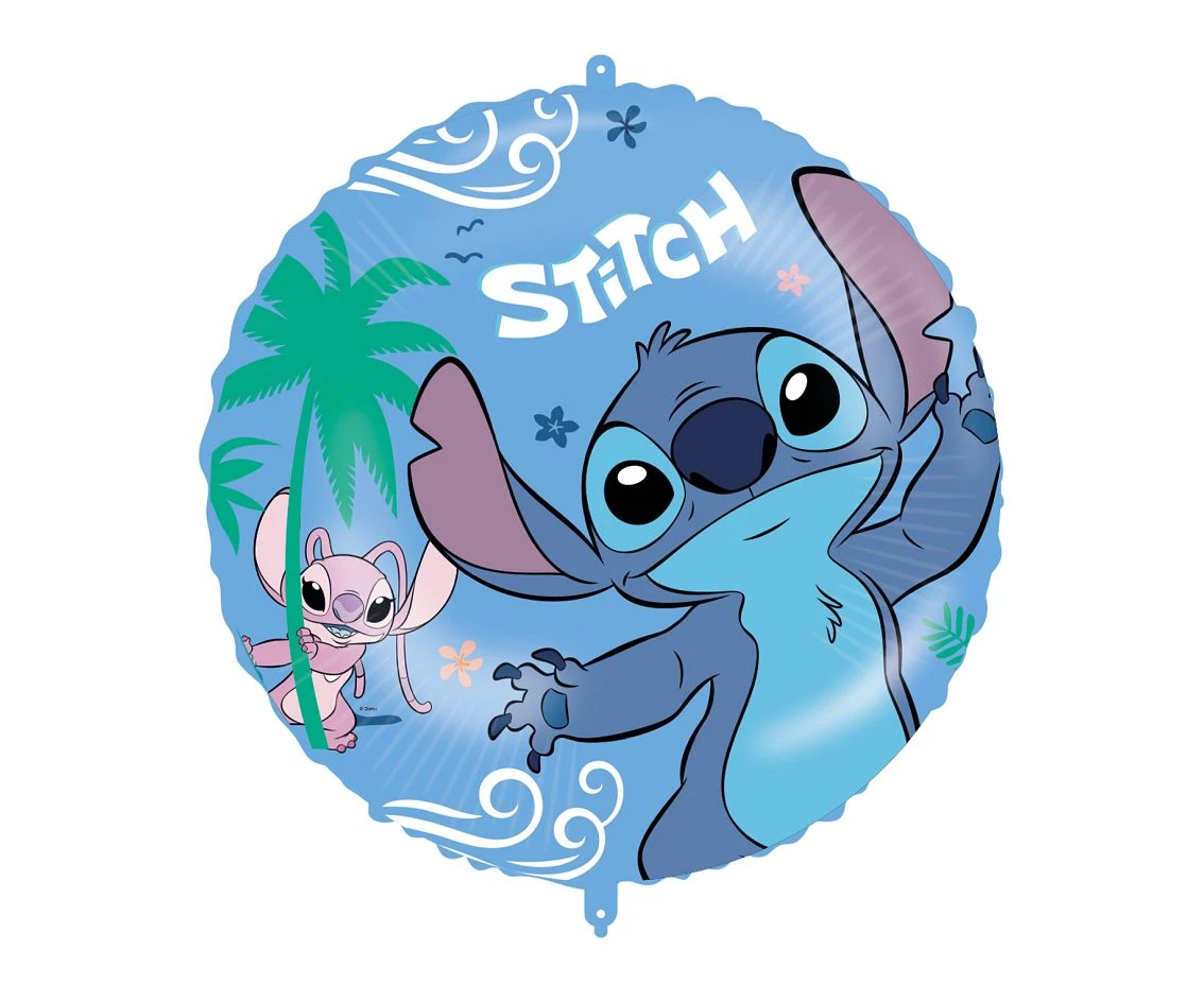 1 Foil Balloon 46cm STITCH & ANGEL DISNEY