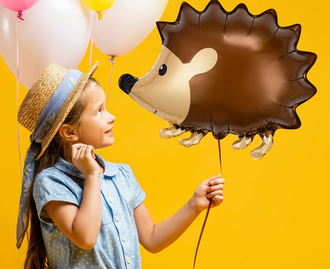 Hedgehog foil balloon, 50x34 cm EOL