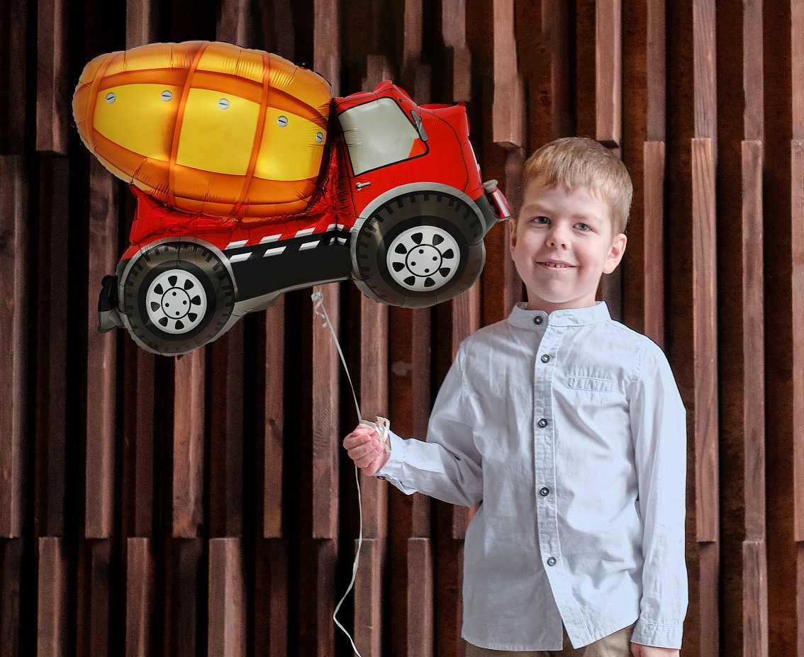 Mixer Truck foil balloon, 47x67 cm