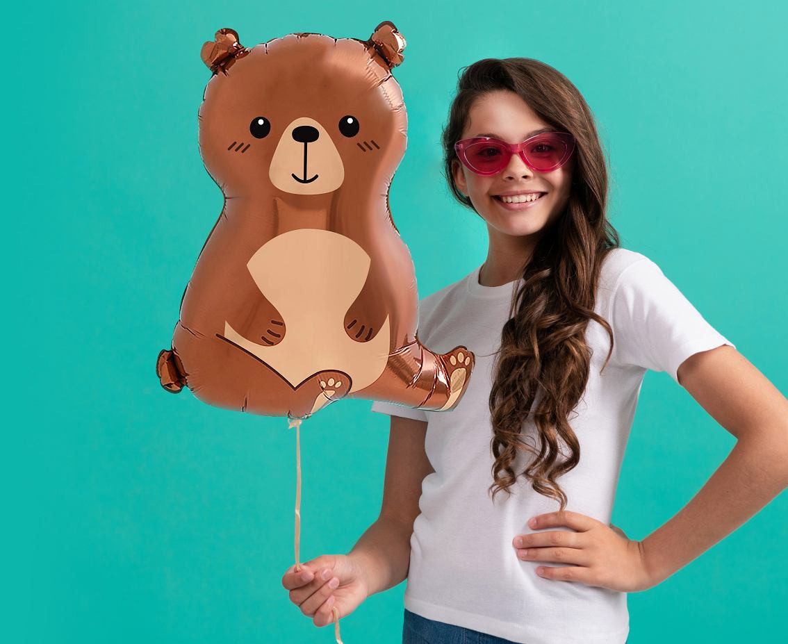 Bear foil balloon, 50x40 cm EOL
